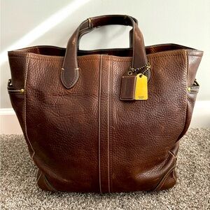 Coach Brown Leather Tote Bag
